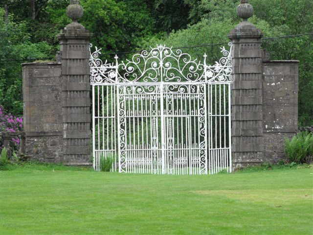 Gates at Panmure Estate, Monikie, Scotland