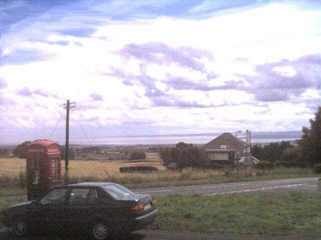 A spectacular panoramic view of the Firth of Tay, the North Sea, St. Andrews and Fife, and even the hills of Lothian, from the hall's south-facing window.