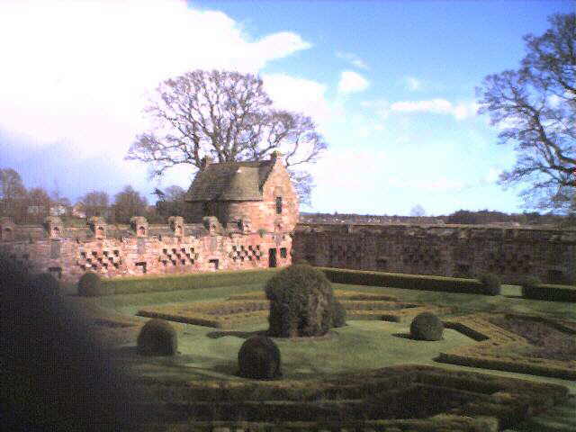 A present-day view of part of Edzell Castle